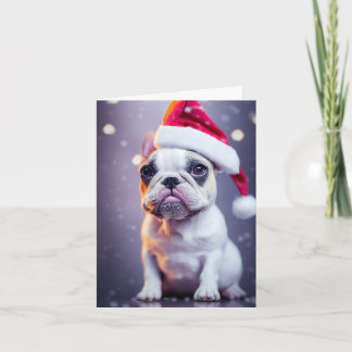 Cute Xmas Wenskaart voor bulldog Kaart