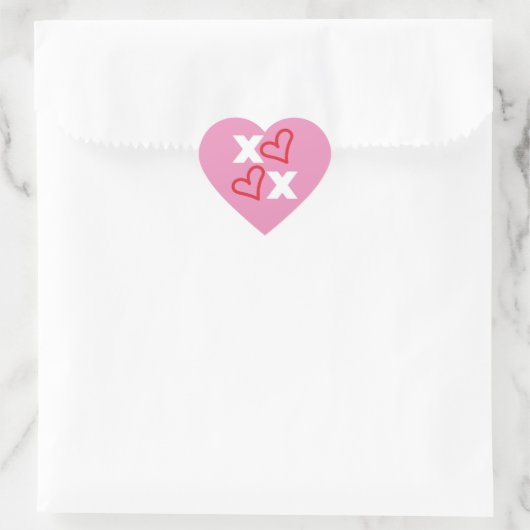 Cute XOXO Heart Sticker (Tas)
