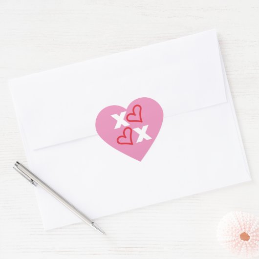 Cute XOXO Heart Sticker (Envelop)