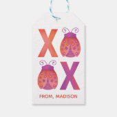 Cute XOXO Valentijnsdag Gift Tag Cadeaulabel (Achterkant)