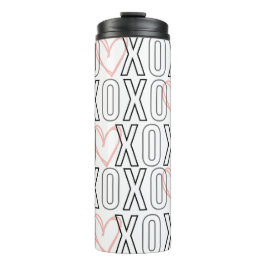 Cute XOXO-Valentijnsdag Thermosbeker