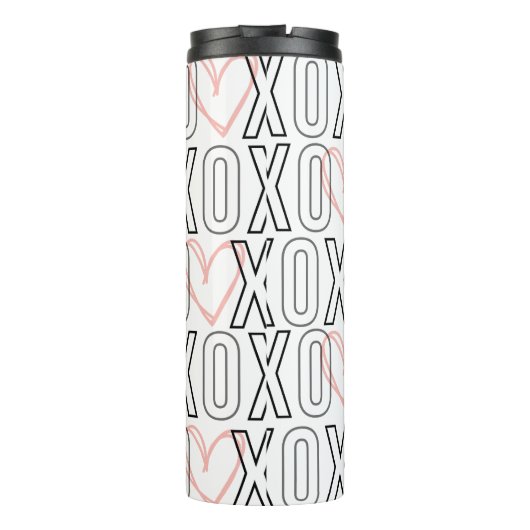 Cute XOXO-Valentijnsdag Thermosbeker (Achterkant)