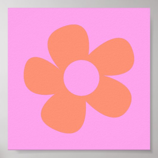 Cute Y2k Preppy Hot Pink Dorm Decor Poster (Voorkant)