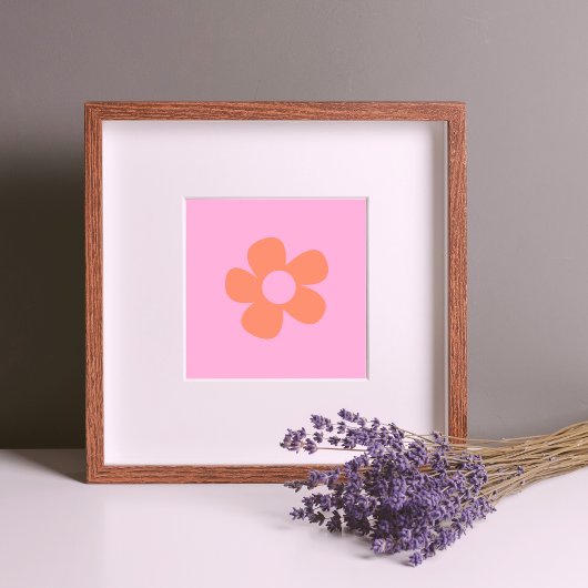 Cute Y2k Preppy Hot Pink Dorm Decor Poster