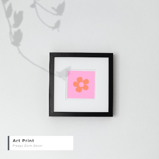 Cute Y2k Preppy Hot Pink Dorm Decor Poster