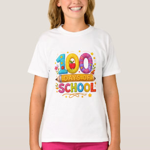 Cute Yarn 100 dagen school leraren meisjes T-shirt