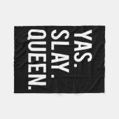 Cute Yas Slay Queen Quote Girls  Fleece Deken (Voorkant (Horizontaal))