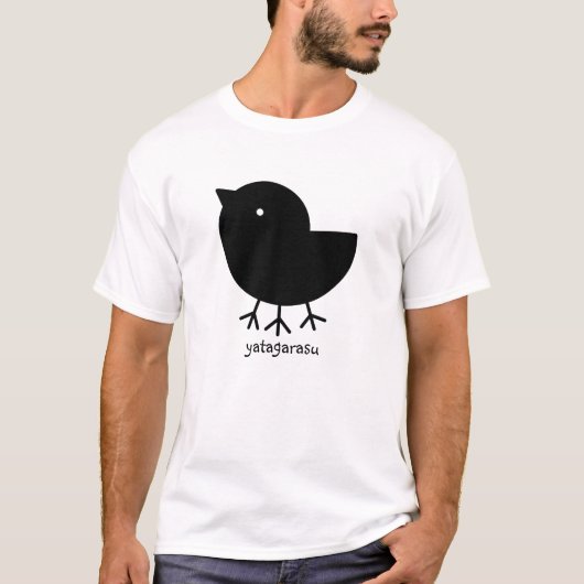 Cute Yatagarasu(black) T-shirt (Voorkant)