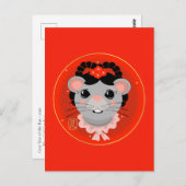 Cute Year of the Rat Briefkaart (Voorkant / Achterkant)