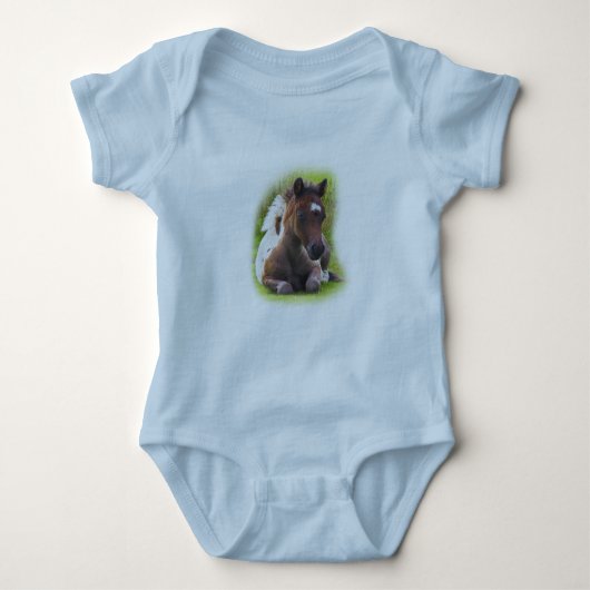 Cute Yearling Foal baby creeper Romper (Voorkant)