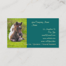 Cute Yearling Foal visitekaartjes