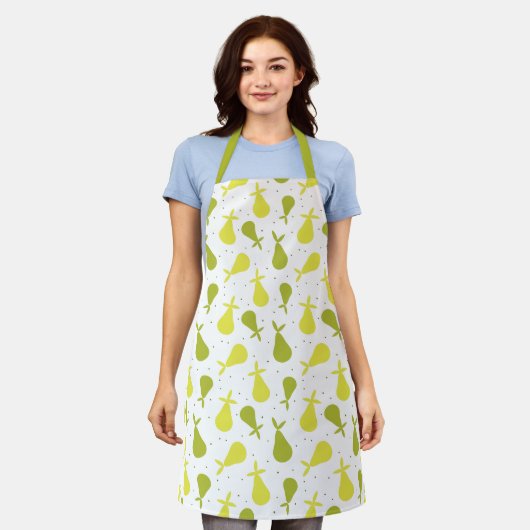 Cute Yellow and Green Pears Pattern Schort (Gedragen)