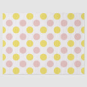 Cute Yellow and Pink Polka Dot  Tissuepapier (Voorkant)