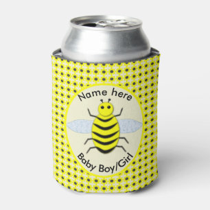 Cute Yellow Baby bee Geslacht Neutraal Aangepast Blikjeskoeler
