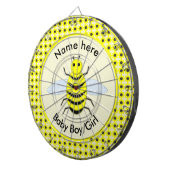 Cute Yellow Baby bee Geslacht Neutraal Aangepast Dartbord (Voorkant Rechts)