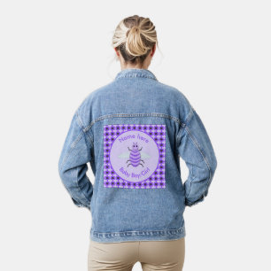 Cute Yellow Baby bee Geslacht Neutraal Aangepast Denim Jacket