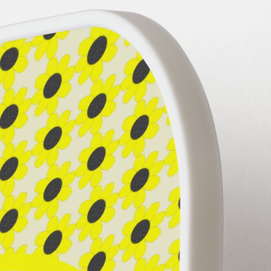 Cute Yellow Baby bee Geslacht Neutraal Aangepast Pickleball Paddle (Links Detail)