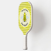 Cute Yellow Baby bee Geslacht Neutraal Aangepast Pickleball Paddle (Links)