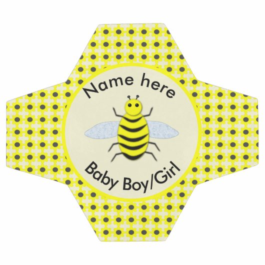 Cute Yellow Baby bee Geslacht Neutraal Aangepast Voetbal (Enkel)