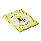 Cute Yellow Baby bee Geslacht Neutrale Notitieblok (Schuin)