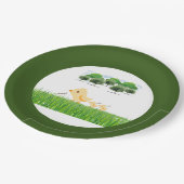 Cute Yellow Baby Chick Baby shower Papieren Bordje (Gekanteld)