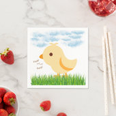 Cute Yellow Baby Chick Baby shower Servet (Insitu)