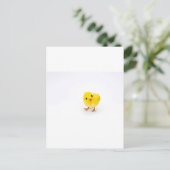 Cute yellow baby chick briefkaart (Staand voorkant)