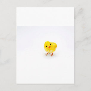 Cute yellow baby chick briefkaart