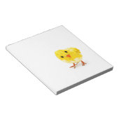 Cute yellow baby chick notitieblok (Schuin)