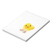 Cute yellow baby chick notitieblok (Linkerzijde)