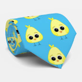 Cute Yellow Baby Chicken Stropdas (Opgerold)