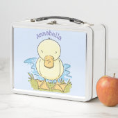 Cute yellow baby ducking cartoon illustratie (In situ)