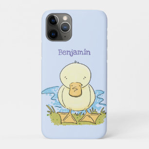 Cute yellow baby ducking cartoon illustratie Case-Mate iPhone case