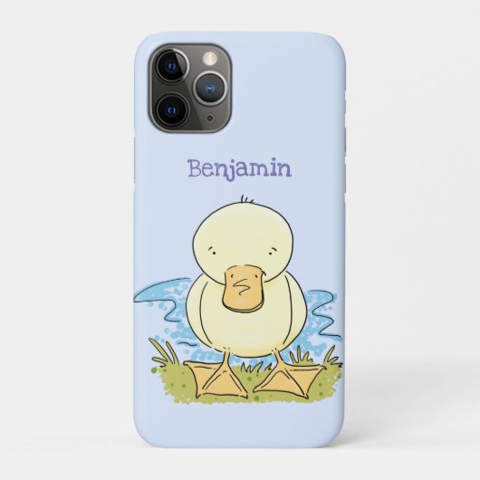 Cute yellow baby ducking cartoon illustratie Case-Mate iPhone case (Achterkant)