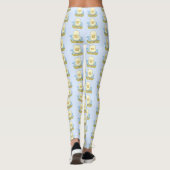 Cute yellow baby ducking cartoon illustratie leggings (Achterkant)