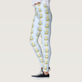 Cute yellow baby ducking cartoon illustratie leggings (Links)