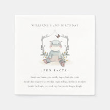 Cute Yellow Baby Hippo Foliage Fun Facts Birthday
