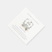 Cute Yellow Baby Hippo Foliage Fun Facts Birthday Servet (Hoek)