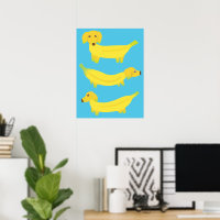 Cute Yellow Banana Dogs Graphic