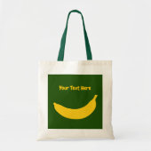 Cute yellow banana fruit custom canvas tas (Voorkant)