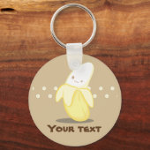 Cute Yellow Banana Sleutelhanger (Voorkant)