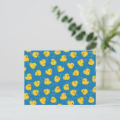 Cute Yellow Bath Duck Briefkaart (Staand voorkant)