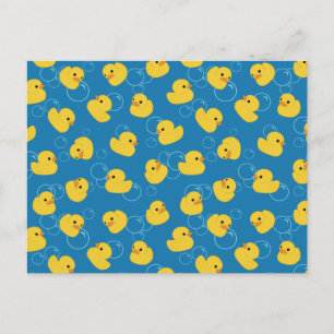 Cute Yellow Bath Duck Briefkaart