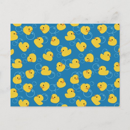 Cute Yellow Bath Duck Briefkaart (Voorkant)