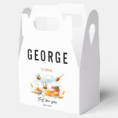 Cute Yellow Bee & Sunflower 1st Bee-Day Birthday Bedankdoosjes (Geopend)