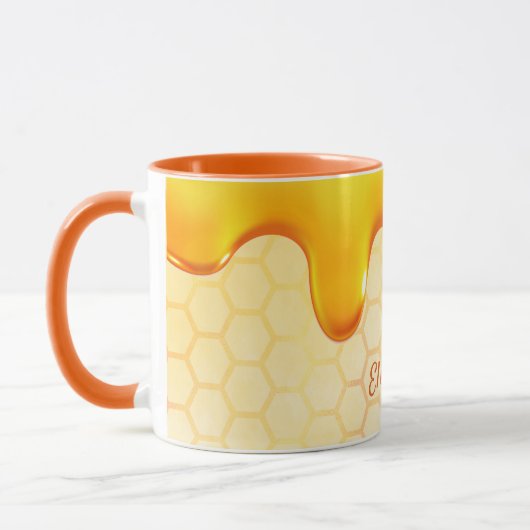 Cute Yellow bijen drift honing Mok (Links)