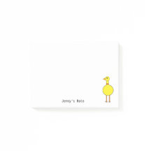 Cute Yellow Bird Pet Animal Cartoon Aangepaste naa