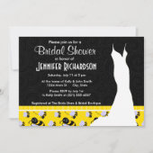 Cute Yellow & Black Bee Kaart (Voorkant)