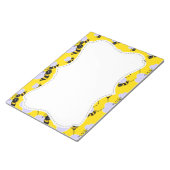 Cute Yellow & Black Bee Notitieblok (Schuin)