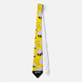 Cute Yellow & Black Bee Stropdas (Voorkant)